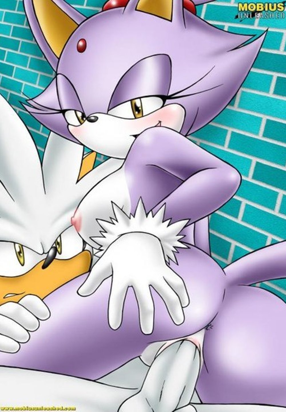 ass, ass grab, bbmbbf, blaze the cat, cowgirl position, female, male, mobius unleashed, palcomix, penis, pussy, sex, silver the hedgehog, sonic (series), sonic team, straddle, straight, vaginal penetration, video games