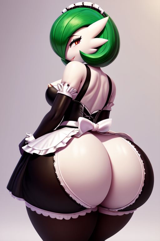 3d, ai generated, female, gardevoir, maid, pokémon (species), pokemon, pokemon (species)