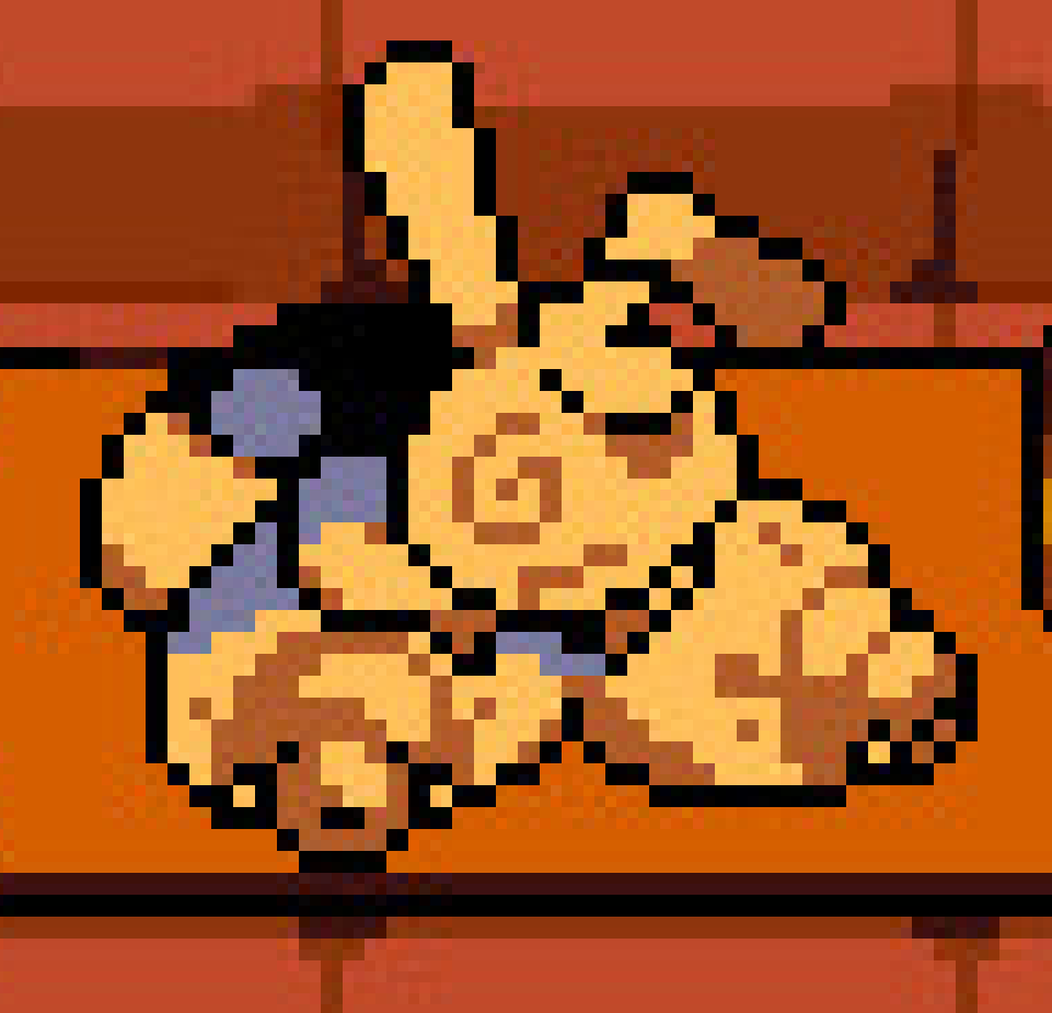 1girls, ass bigger than head, breasts, breasts bigger than head, bunny, bunny ears, bunny girl, dizzy, dizzy eyes, drunk bun (undertale), female, female focus, female only, hyper ass, hyper breasts, jakodrd, pixel (artwork), pixel art, pixelated, swirly eyes, undergoon, undertale