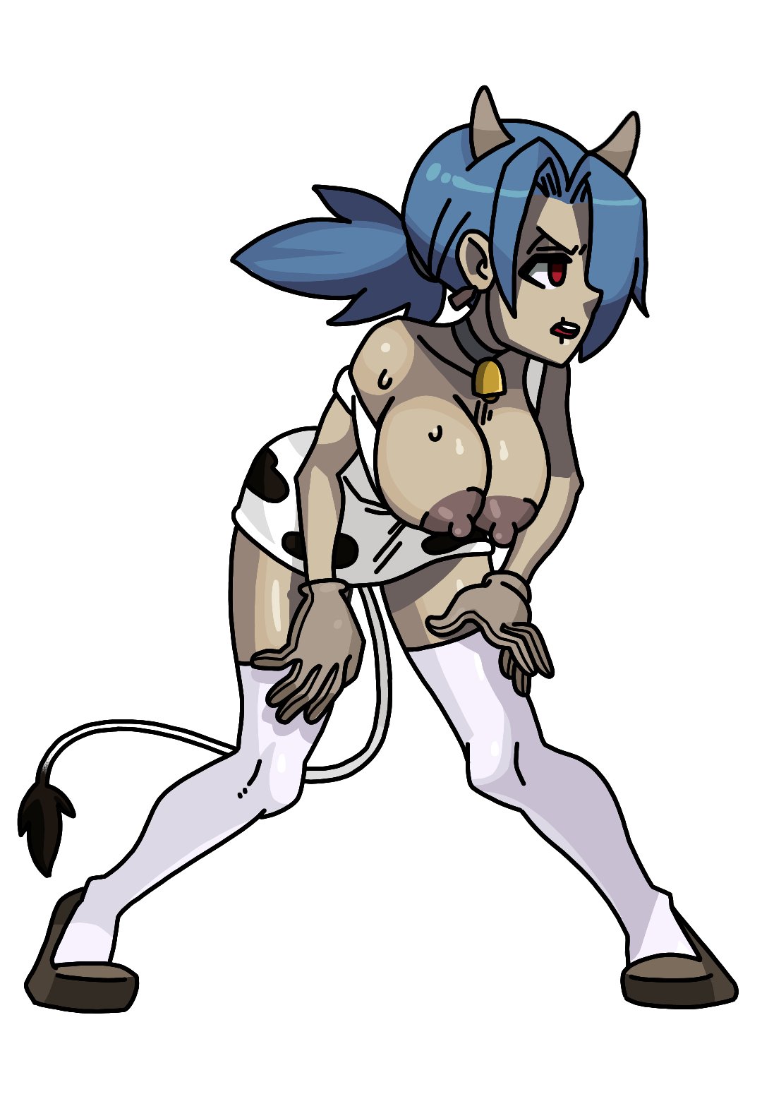 big_breasts breast_expansion breasts flats lady_ironande skullgirls solo solo_female valentine_(skullgirls)