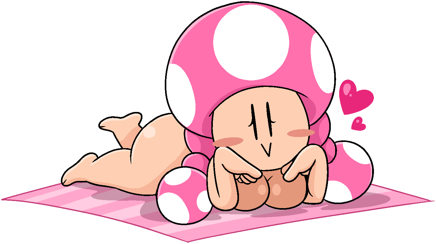 1girls breasts edit fan_edit female female_only funnyhoohooman lying_on_stomach lying_on_towel mario_(series) mushroom_girl mushroom_humanoid naked naked_female nude nude_female tagme thighs toadette towel