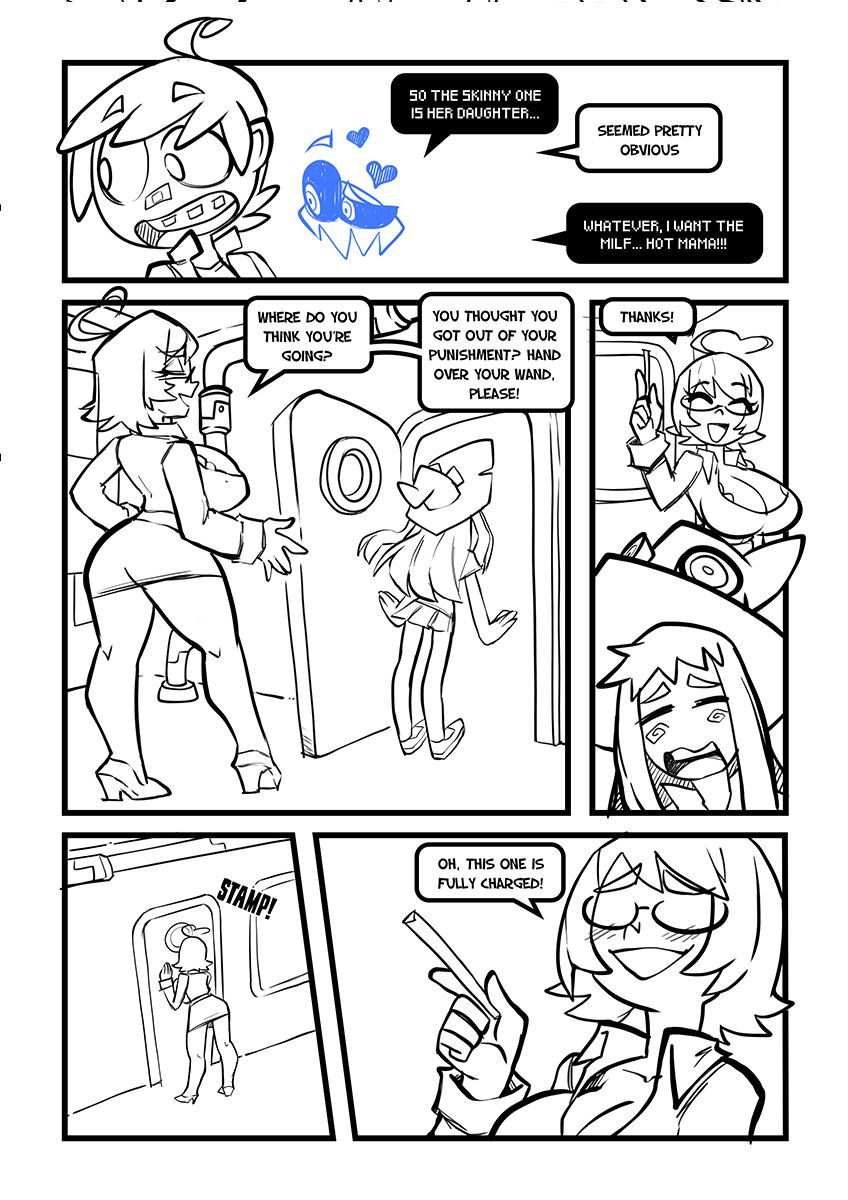 2girls comic dumfer female gerph mrs._wendy_(skarpworld) multiple_girls skarp_world tagme witchly_(skarpworld)