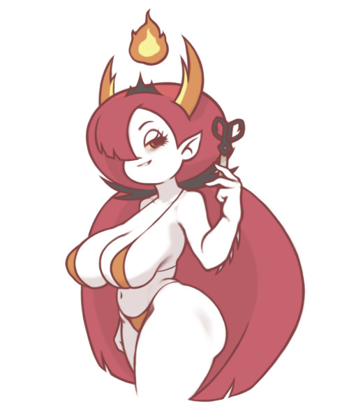 ass, breasts, dimensional scissors, disney, disney channel, disney xd, female, hekapoo, huge ass, huge breasts, long breasts, massive breasts, micro bikini, star vs the forces of evil