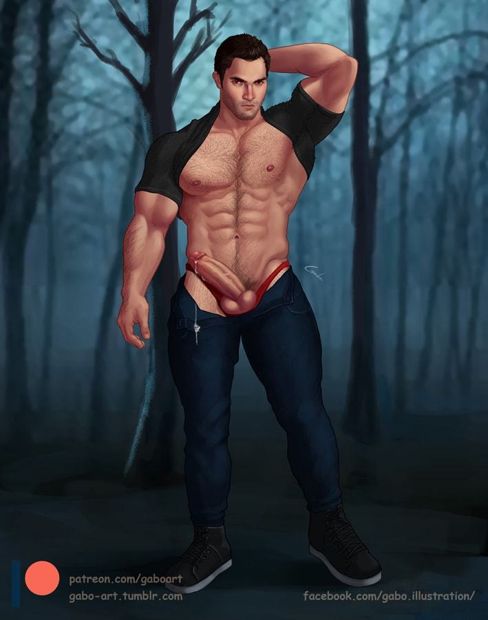 1boy abs celebrity cum cum_drip derek_hale erection male male_only muscular outdoors sequence sequential_set shirt_pulled_behind_neck solo teen_wolf thong tyler_hoechlin