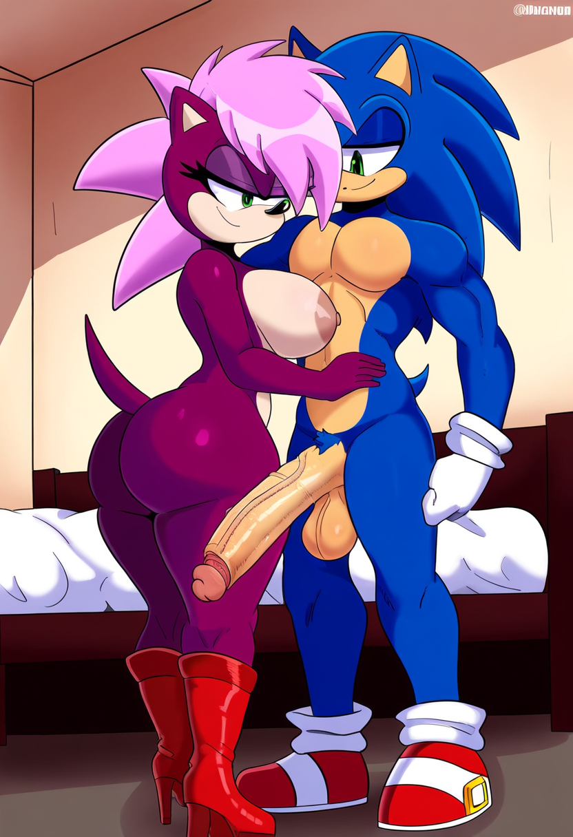 ai_generated ass blue_body breasts incest incest_(lore) magenta_fur male/female novelai pink_hair sex sonia_the_hedgehog sonic_(series) sonic_the_hedgehog sonic_the_hedgehog_(series) sonic_underground sonic_x_sonia straight veiny_penis