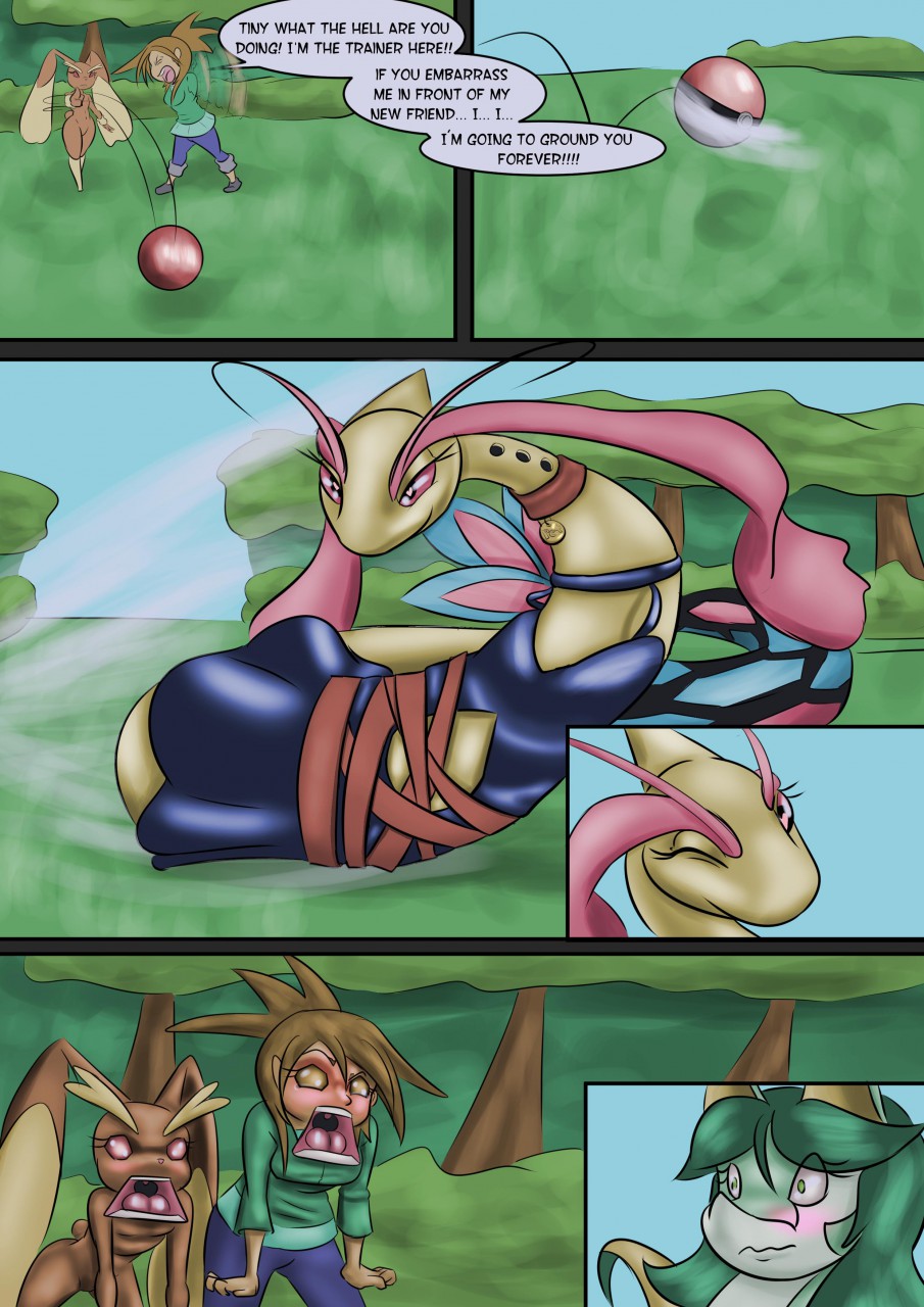 comic duo dyriuck_kaos female female/female feral generation_3_pokemon generation_5_pokemon hi_res human mammal milotic nintendo pokemon pokemon_(species) serperior