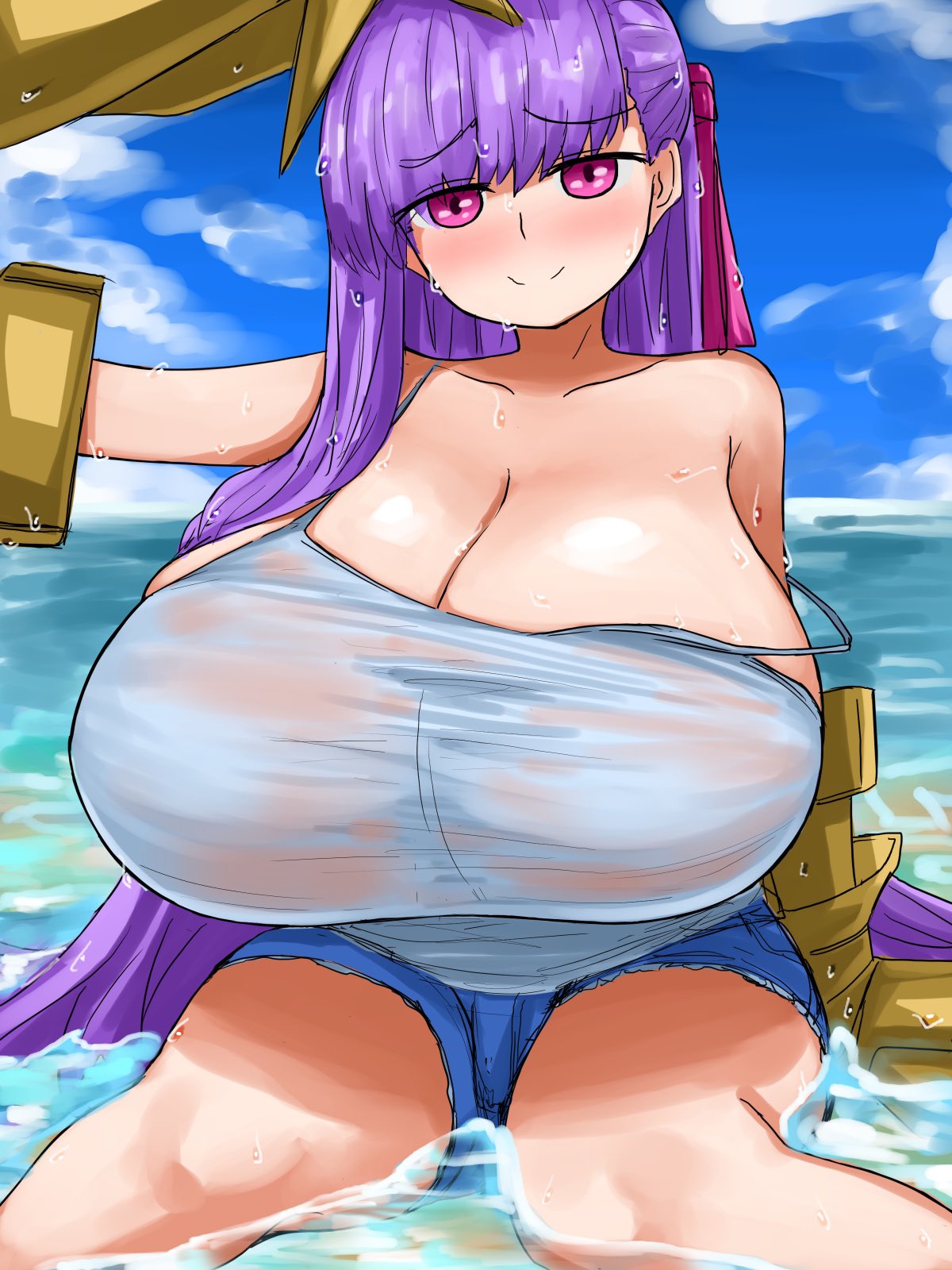 absurd_res big_breasts blush breasts busty cleavage clothing curvy fate/extra fate/grand_order fate_(series) highres huge_breasts hyper passion_lip passionlip_(fate) steaming_tofu steamingtofu