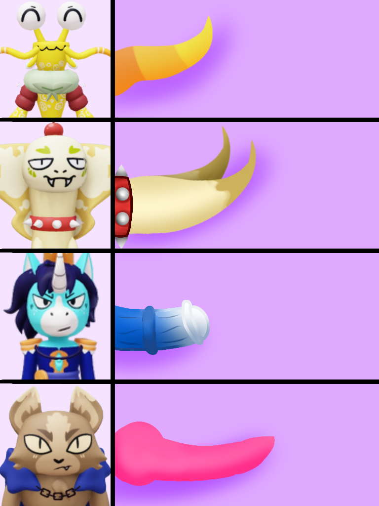 4boys big_penis blushcrunch_studio candykitties cock_ring diphallia diphallism flavor_frenzy knot knotted_penis macahorn_(flavor_frenzy) male_only mangotis_(flavor_frenzy) penis penis_size_difference pina_cobrada_(flavor_frenzy) redraw roblox roblox_game self_upload shrimp simple_background size_comparison size_difference snake tagme tiny_penis unicorn werewheat_(flavor_frenzy) wolf