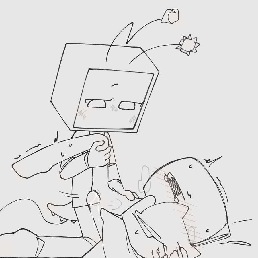 1futa, 1girls, belly bulge, bulge, couple, dandy's world, female, futanari, gripping pillow, holding leg, intersex, lmao65395, male, object head, penis, penis in pussy, pussy, shelly (dandy's world), tears, vee (dandy's world), yuri