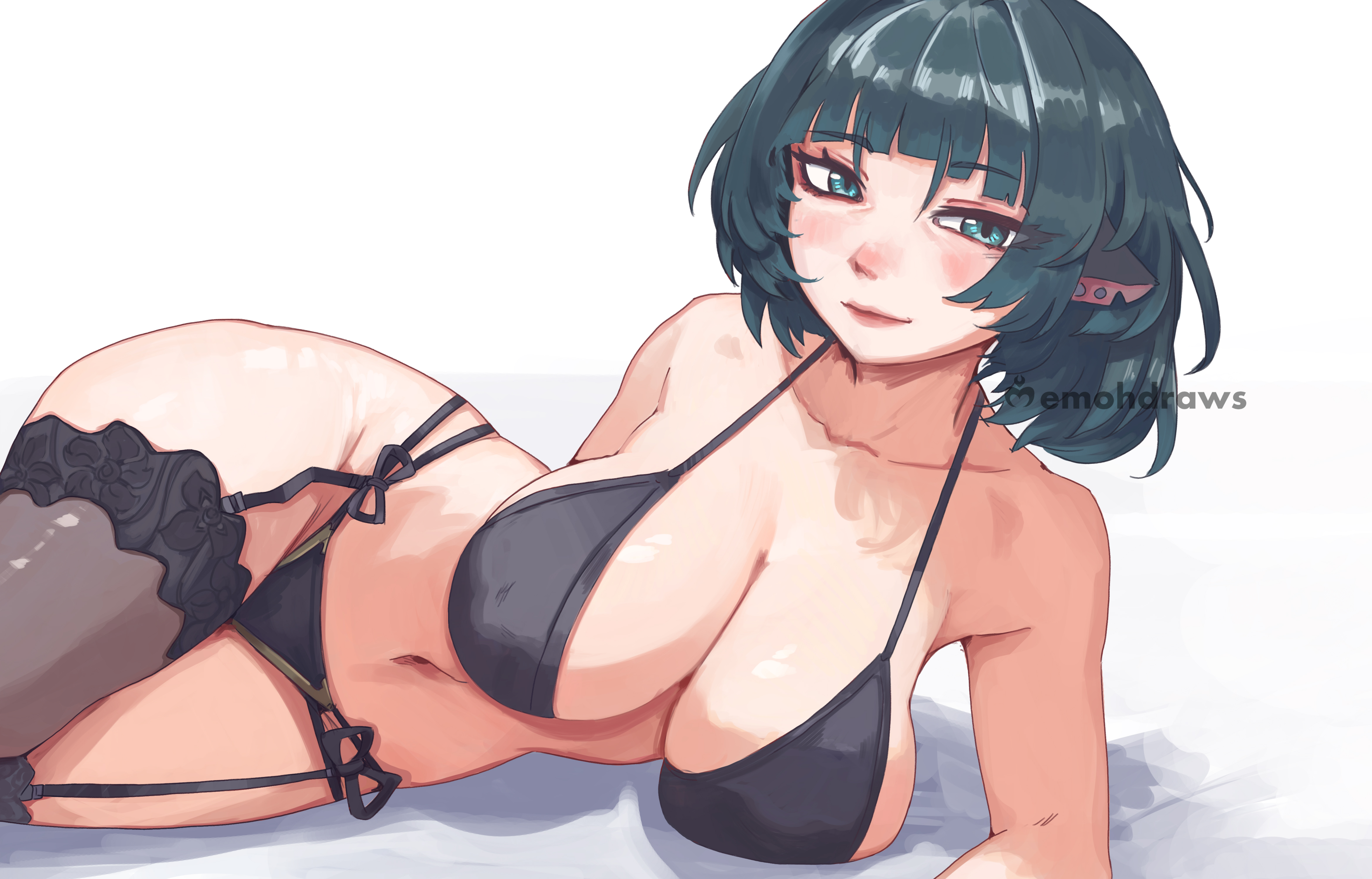 ass, big ass, big breasts, big butt, bikini, breasts, female, jane doe (zenless zone zero), large breasts, memohnsfw, sex, zenless zone zero