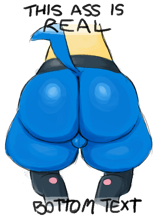 anthro anthro_only ass balls big_butt blue_body bottom_text butt_focus digital_drawing_(artwork) digital_media_(artwork) drawpile_(artwork) generation_4_pokemon genitals lucario male male_only nintendo pokemon pokemon_(species) small_balls solo tail thick_thighs zlut385