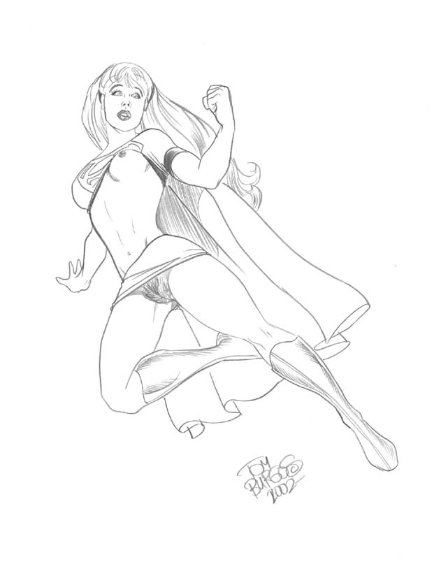 black_and_white dc dc_comics female signature supergirl superman_(series) tagme text