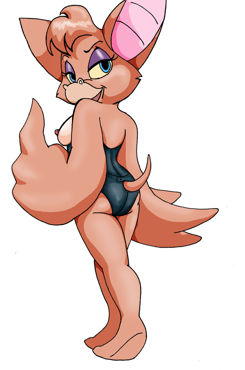 anthro bat chip_&#039;n_dale_rescue_rangers disney female foxglove nipples tagme tail