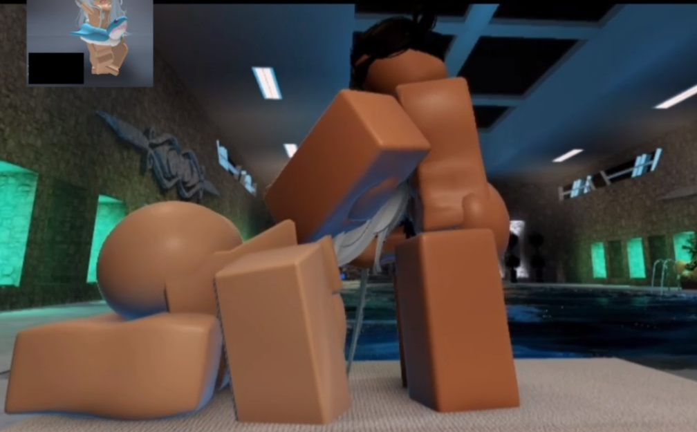 1boy 1girls 3d ass big_ass jonhe nude oral penis pool reference_image roblox roblox_avatar robloxian side_view tagme