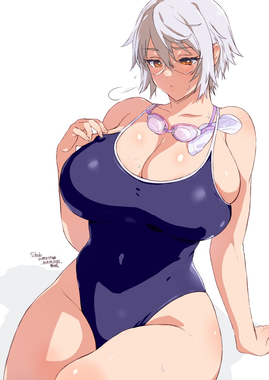 1girls breasts swimsuit yazirou