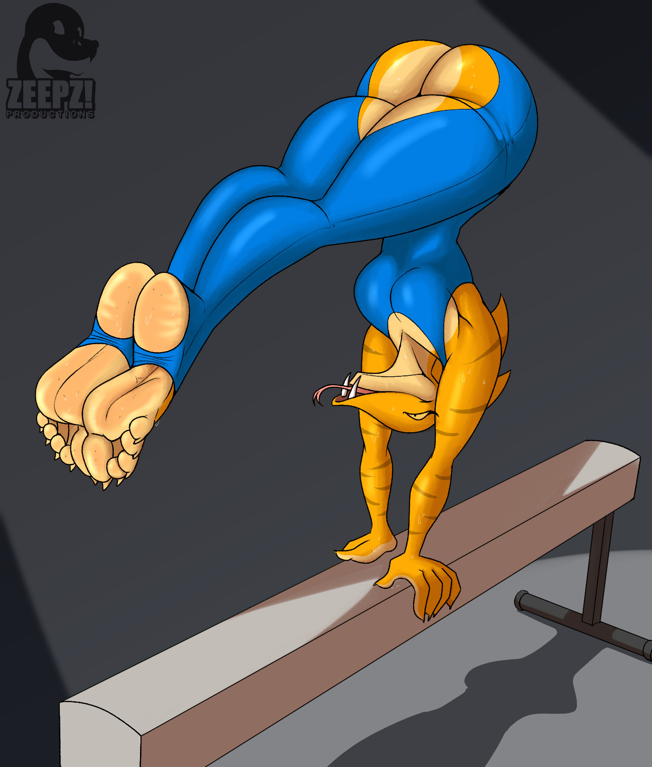 1girls, acrobatics, anthro, anthro female, anthro only, ass, ass focus, ass out, balance beam, butt focus, butt out, feet, feet focus, female, female only, foot fetish, foot focus, furry, furry female, furry female only, furry only, gymnastics, scalie, silena, silena (zp92), snake, soles, soles female, soles fetish, soles focus, stirrup clothing, stirrup footwear, stirrups, zp92