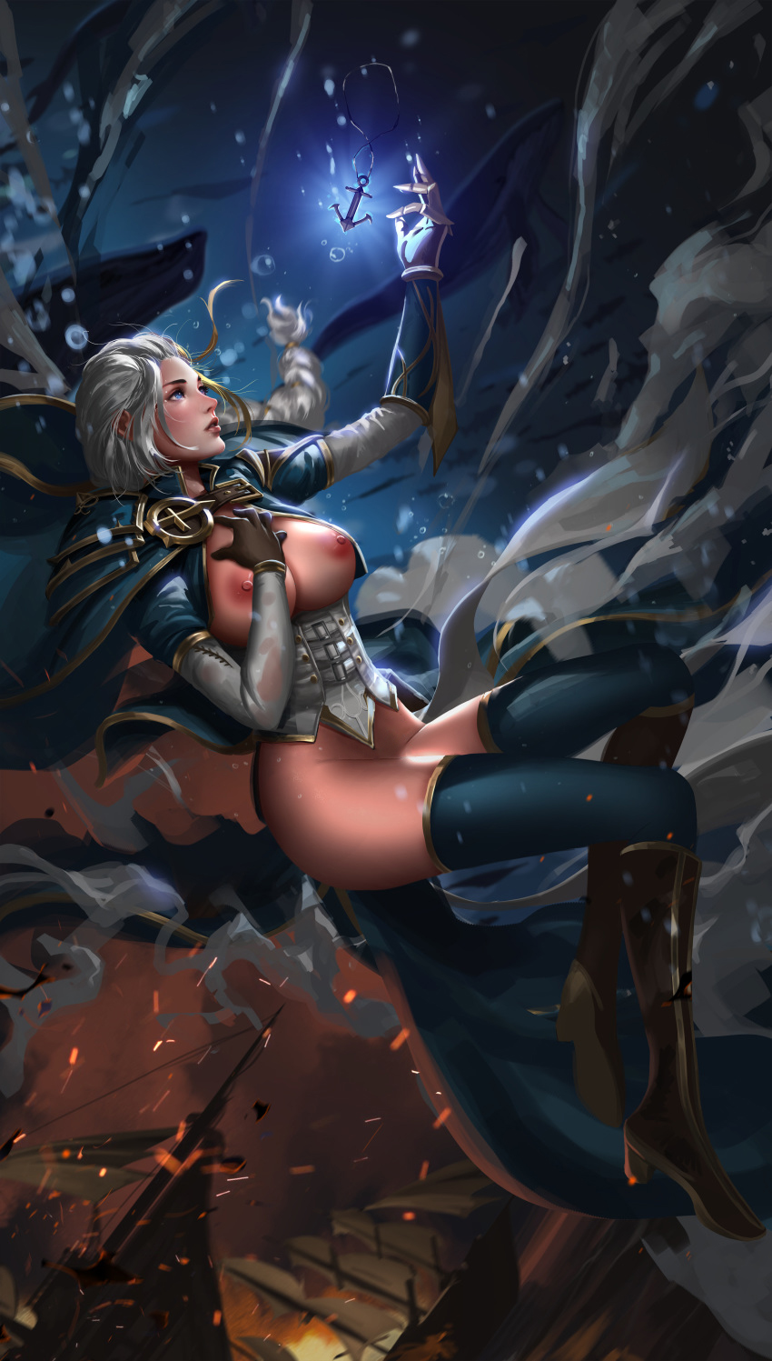 black gloves, female, gloves, human, jaina proudmoore, liang xing, tagme, world of warcraft