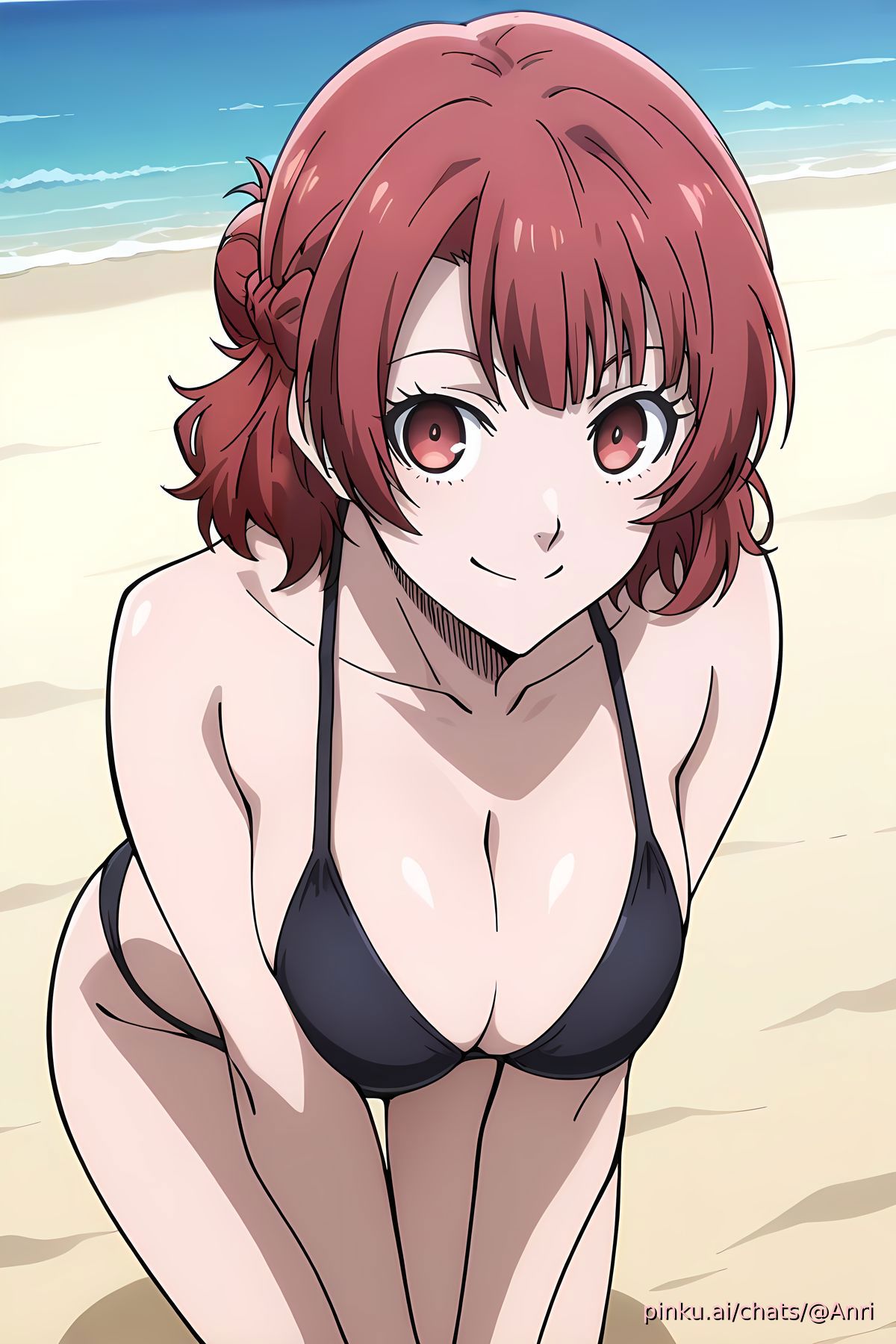 a powerful come hither look