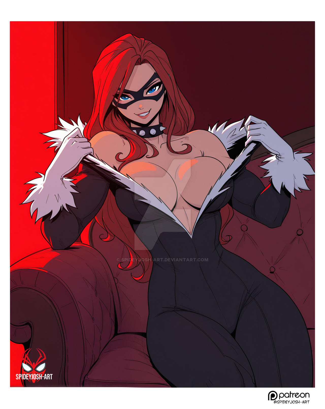 1girls, ai generated, big ass, big breasts, big thighs, black cat (cosplay), breasts, curvaceous, curvy, curvy figure, digital media (artwork), female, hips, huge ass, huge breasts, huge thighs, large ass, large breasts, large thighs, legs, light skin, light-skinned female, marvel, marvel comics, mary jane watson, mature, mature female, slim waist, spider-man (series), spideyjosh-art, thick, thick hips, thick legs, thick thighs, thighs, voluptuous, waist, wide hips