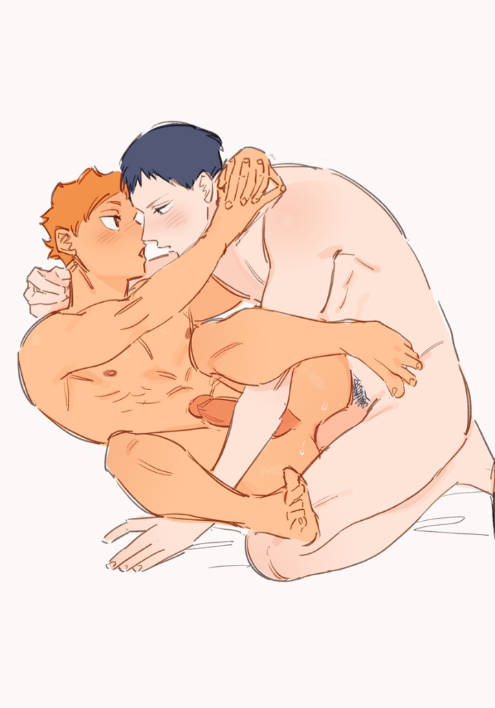 fezo_hq2 gay haikyuu!! male shoyo_hinata tobio_kageyama yaoi