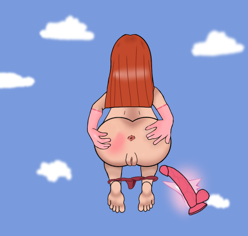 ass atom_eve cartoon cloud comic cum dildo drawing flight invincible magic pussy red_hair superhero