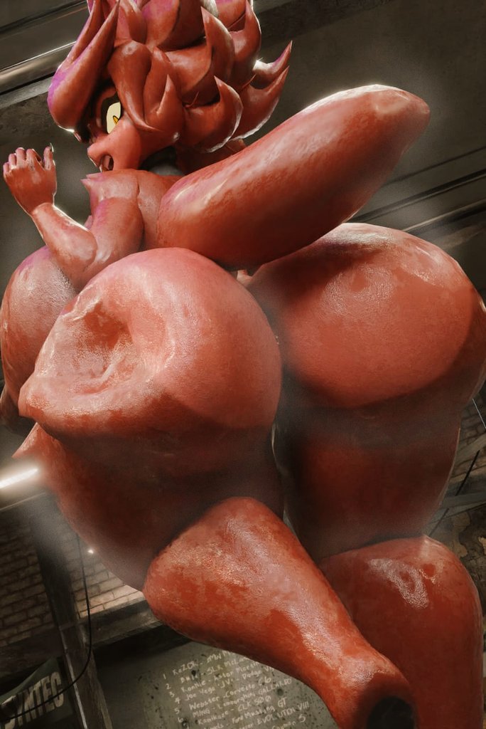 3d, anthro, ass, ass focus, ass shake, ass slap, cally3d, completely nude, completely nude female, cryptiacurves, fazclaire's nightclub, female, female focus, female only, fexa, fexa (cally3d), fexa (cryptia), fexa (cryptiacurves), five nights at freddy's, foxy (cally3d), foxy (fnaf), fredina's nightclub, from behind, furry, huge ass, huge breasts, nude, nude female, red body, rmb7677, shiny ass, solo, solo female, solo focus, steam, steaming body, steamy ass, sweat, sweaty, sweaty body, tagme, tail, thick thighs, voluptuous, voluptuous female