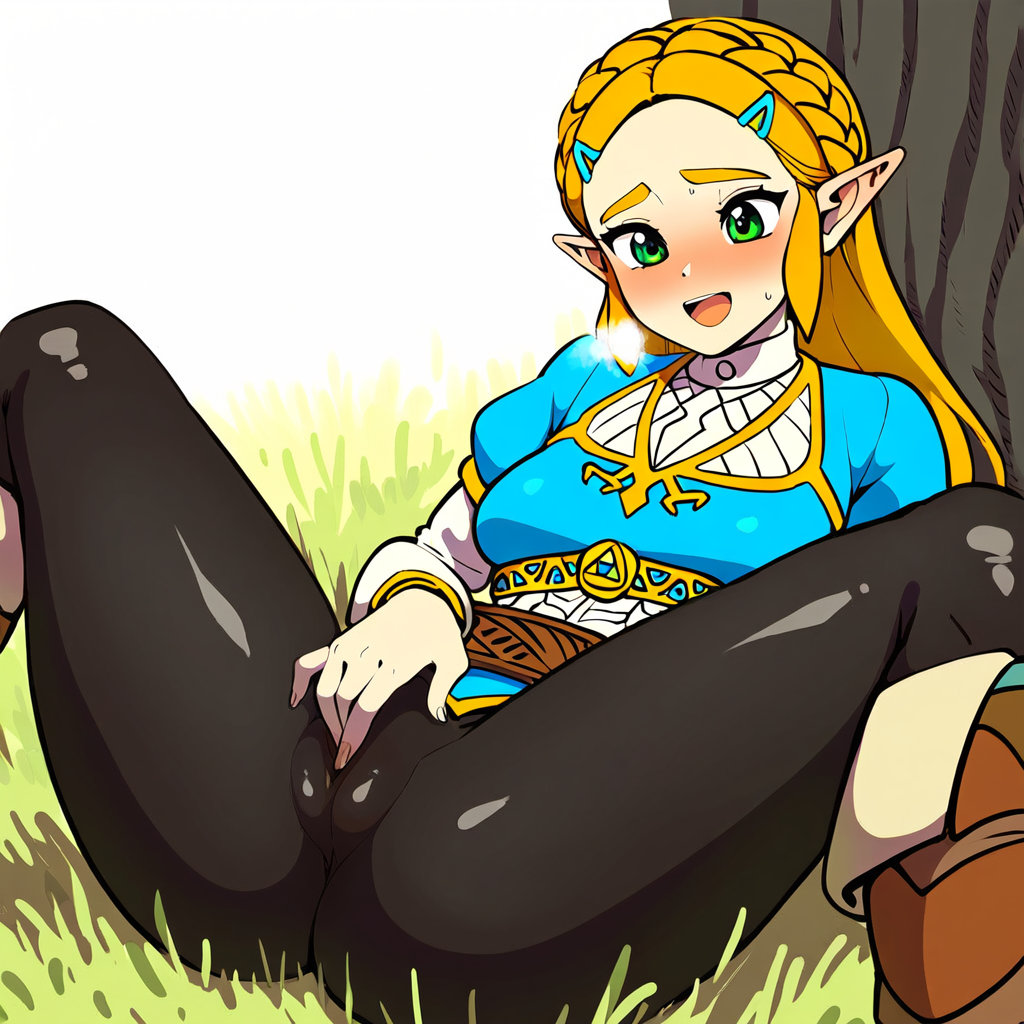 ai_generated breath_of_the_wild cameltoe clothed_masturbation clothing fingering_through_clothes leggings masturbating masturbation princess_zelda small_breasts the_legend_of_zelda wet_pussy zelda_(breath_of_the_wild)