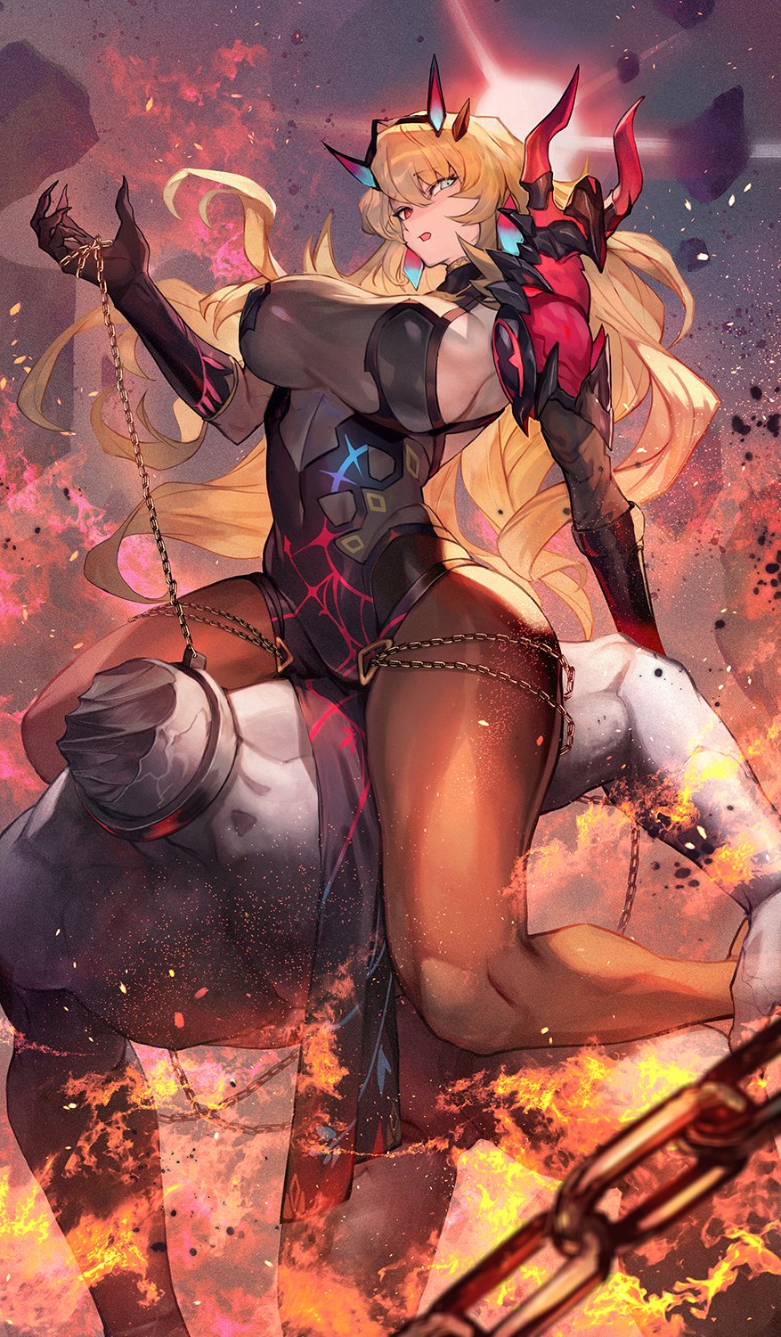 1girls 2020s 2024 2d 2d_(artwork) 2d_artwork 4_fingers 5_fingers background barghest_(gawain)_(fate) belly big_breasts big_hips blonde_female blonde_hair breasts chains claws clothed clothed_female clothes clothing color colored curvy curvy_female curvy_hips detailed_background digital_drawing_(artwork) digital_media_(artwork) eyelashes eyes eyes_open fanart fate/grand_order fate_(series) female female_focus female_human female_only fingernails fingers fire hair hair_ornament hips human human_female human_only lack light-skinned_female light_skin long_hair long_hair_female looking_at_viewer magic magic_user magical_girl mammal mammal_humanoid mouth multicolored_eyes nail nails no_bra no_bra_under_clothes no_dialogue no_text open_mouth point_of_view pointy_chin pov pov_eye_contact revealing_clothes revealing_clothing revealing_outfit shiny shiny_body shiny_breasts shiny_clothes shiny_hair shiny_legs shiny_legwear shiny_skin side_boob sideboob sitting sitting_down solo solo_focus spikes statue stocking stockings textless thick_thighs thighs tight tight_clothes tight_clothing tight_dress tight_fit two_tone_eyes very_long_hair video_game video_games voluptuous voluptuous_female wide_thighs yellow_hair