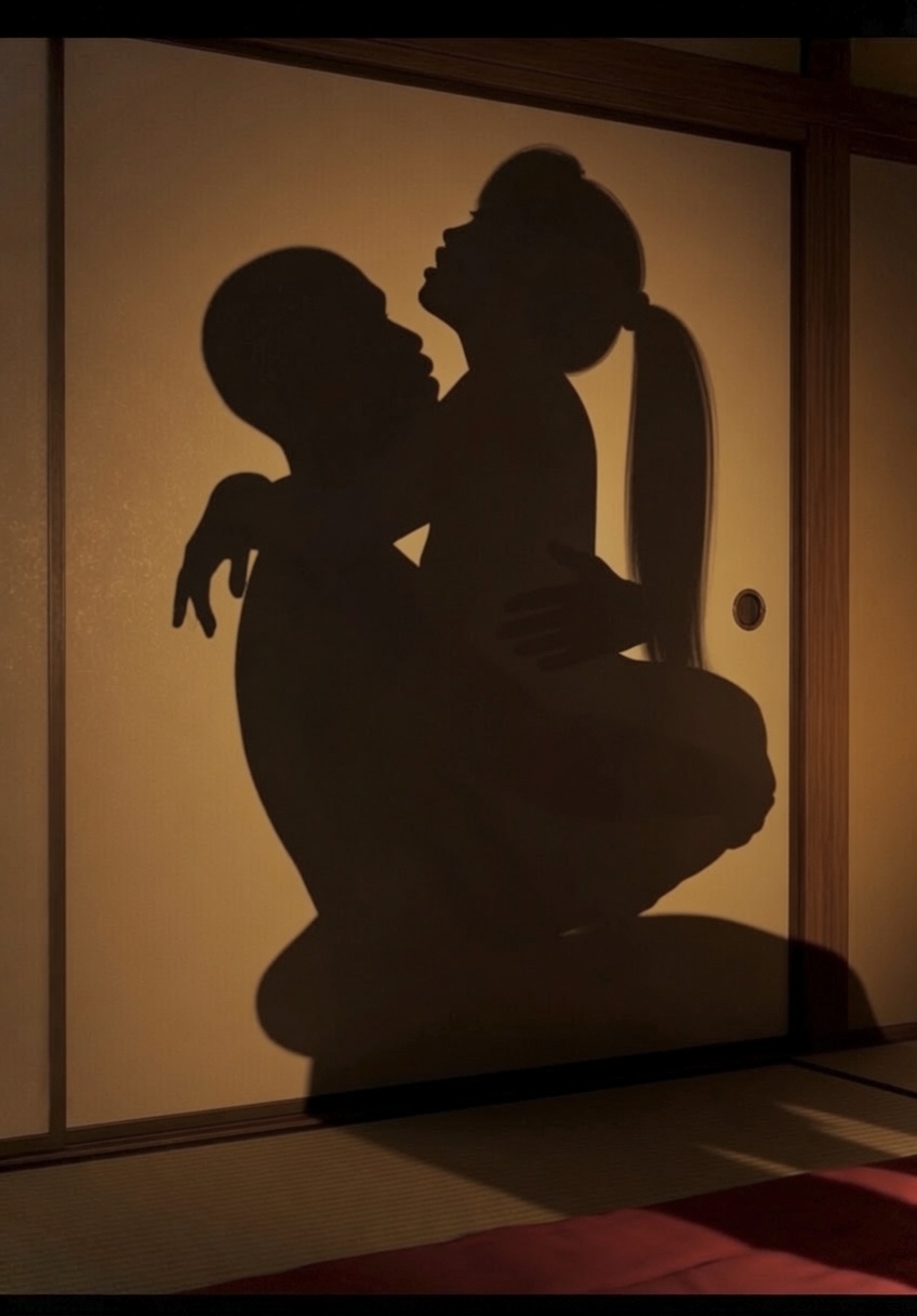 3d ai ai-created ai_art ai_assisted ai_generated arms_around_neck arms_around_partner asian_female assassin black_male bodies_pressed_together candle candlelight carl_johnson couple couple_(romantic) cowgirl_position crossover dark-skinned_male dead_or_alive eastern_and_western_character female_moaning female_on_top gangster grabbing_ass grand_theft_auto grand_theft_auto:_san_andreas hand_on_ass hands_on_waist head_up holding_ass holding_partner holding_waist hug hugging hugging_another implied_nudity implied_sex interracial japan kasumi_(doa) koei_tecmo kunoichi light-skinned_female looking_at_partner lotus_position love_making lovers lust lustful_gaze making_love moaning moaning_in_pleasure moans muscular_male night nighttime ninja ninja_gaiden ponytail riding_cock riding_penis rockstar_games romantic romantic_ambiance shadow shadow_sex shadows silhouette silhouette_sex staring_at_partner straddling straddling_lap team_ninja upright_straddle wowzerspowzers