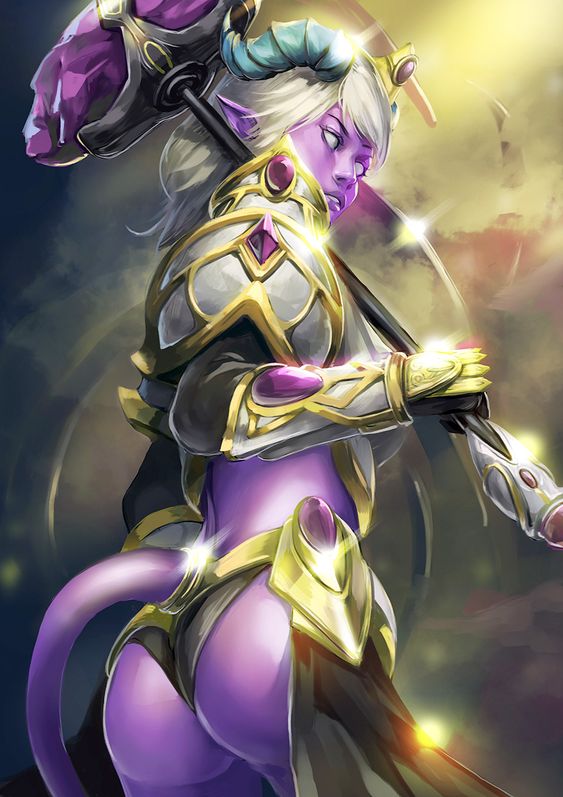 ass battlegear_of_guiding_light blizzard_entertainment draenei draenei_paladin female female_only hammer hammer_of_the_naaru heroes_of_the_storm solo solo_female warcraft world_of_warcraft yrel