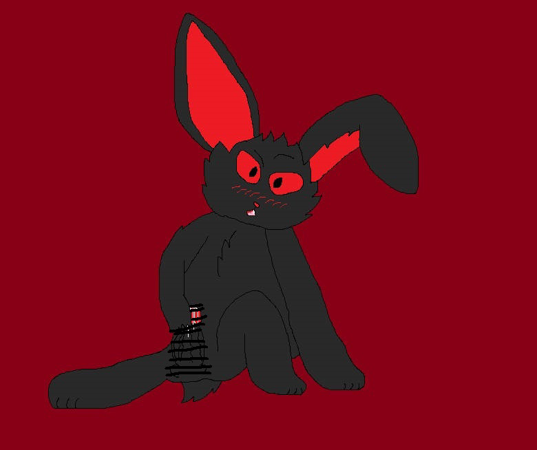 black_bunny black_penis black_rabbit black_skin blush bunny cute cute_male furry furry_rabbit malé original_character rabbit rabbit_humanoid red_eyes