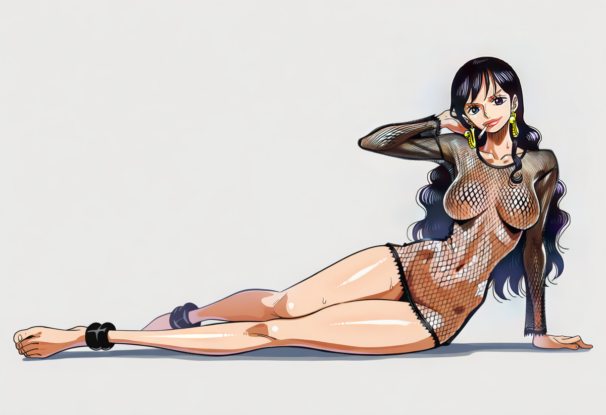 1girls, ai generated, black hair, black-haired female, dreamoff, female, female only, one piece, shakuyaku