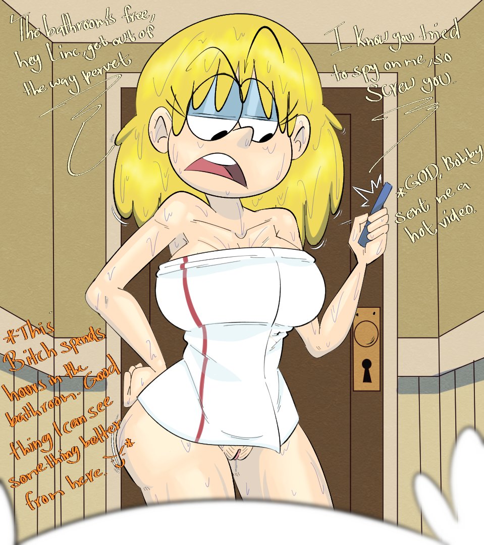 1girls, alternate version available, drawpicture, lincoln loud, lori loud, nickelodeon, paramount pictures, robe, the loud house, viacom