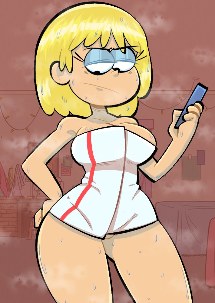 1girls, alternate version available, drawpicture, lori loud, nickelodeon, paramount pictures, robe, the loud house, viacom