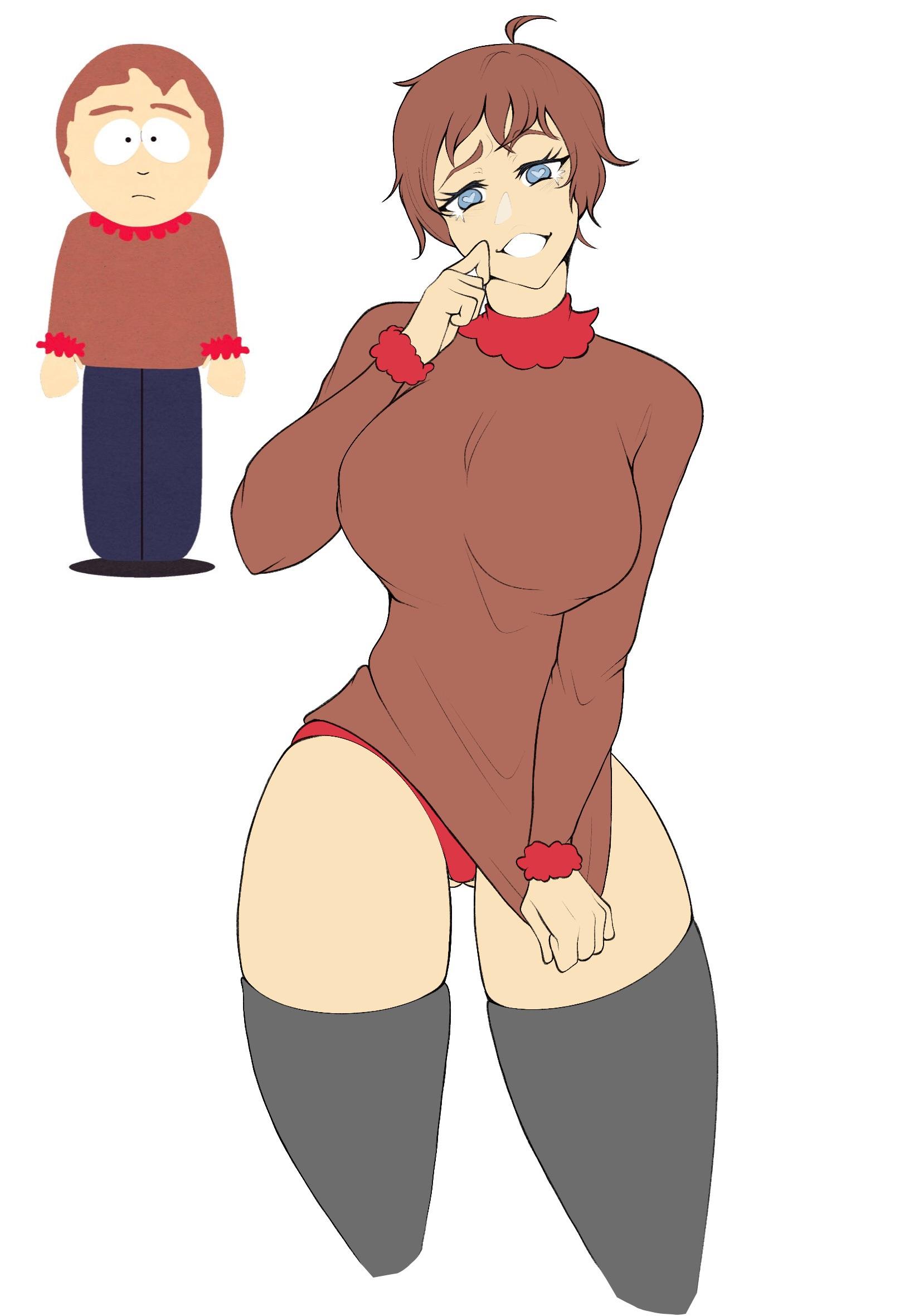 1female, 1girls, 1milf, 2d, 2d (artwork), 2d artwork, artist request, big boobies, big breasts, big titties, blue eyes, breasts, comedy central, female, female focus, female only, looking at viewer, milf, panties, pixie cut, reference image, sharon marsh, short hair, south park, tagme, tagme (artist), thighhighs, titties, unknown artist