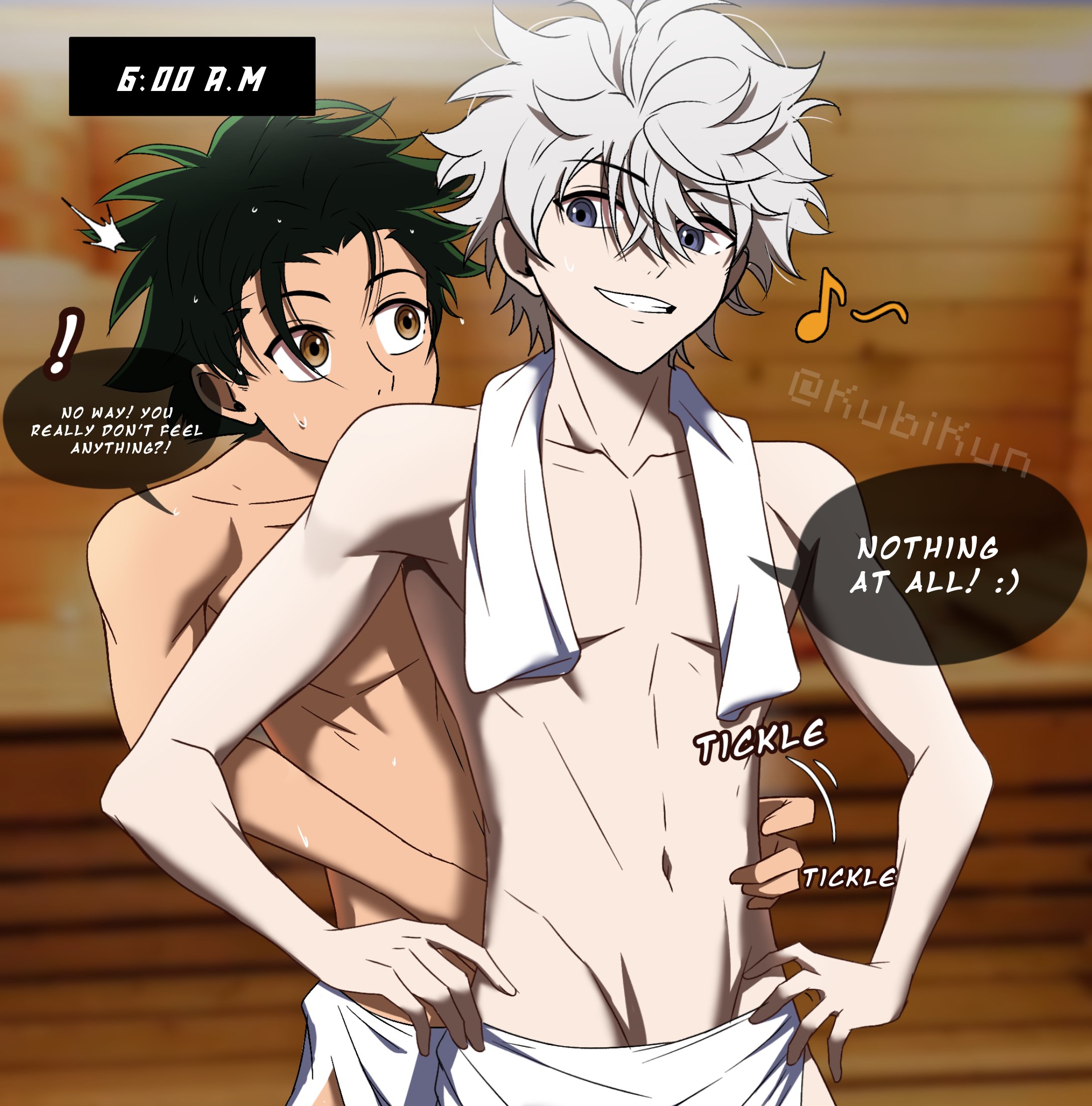 2boys, gay, gay male, gon freecss, hunter x hunter, killua zoldyck, kubikun, male only, tagme, yaoi