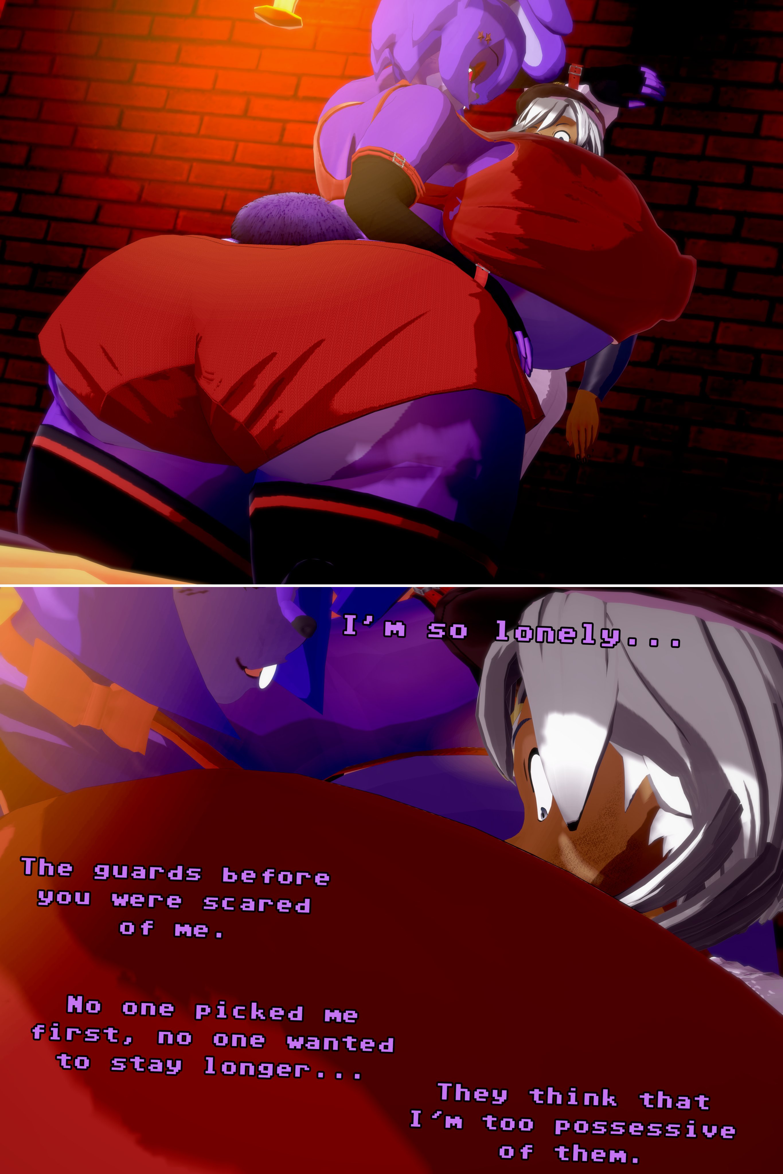bonfie, bunny girl, elchuniloco, five nights at freddy's, fnaf, giantess, huge ass, huge breasts, larger female, size difference, tagme, taller female, text