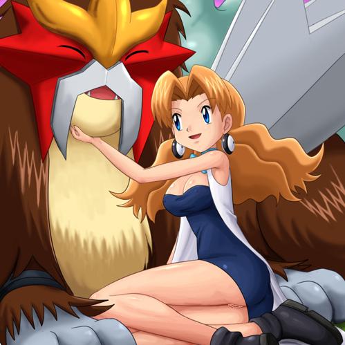 entei me_snowdon molly_hale pokemon pokemon_(anime) pokemon_(movie) pokemon_3:_the_movie_-_spell_of_the_unown:_entei tagme