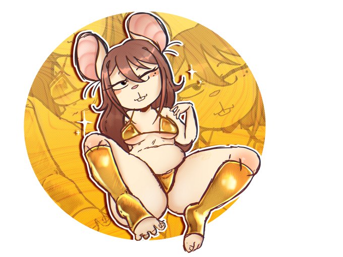 brown hair, chamiku, chamkaskleiber, colombian female, cukizilla, cukizilla (ratona), female, female only, furry, furry female, furry only, golden bikini, golden week, hispanic female, hispanic youtuber, long eyelashes, mole under eye, moles under eyes, perfectos desconocidos, rat ears, rat girl, rat tail, winking at viewer, youtube, youtube hispanic, youtuber, youtuber girl