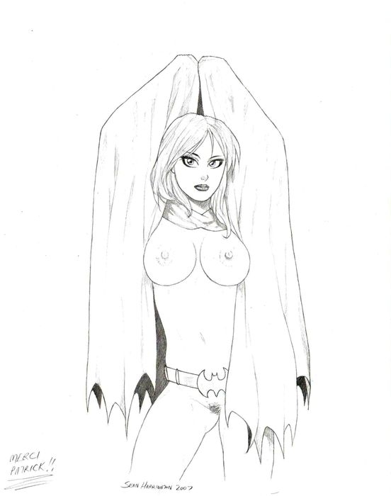 2007 artist_request barbara_gordon batgirl batman_(series) dc dc_comics female female_only human monochrome solo tagme