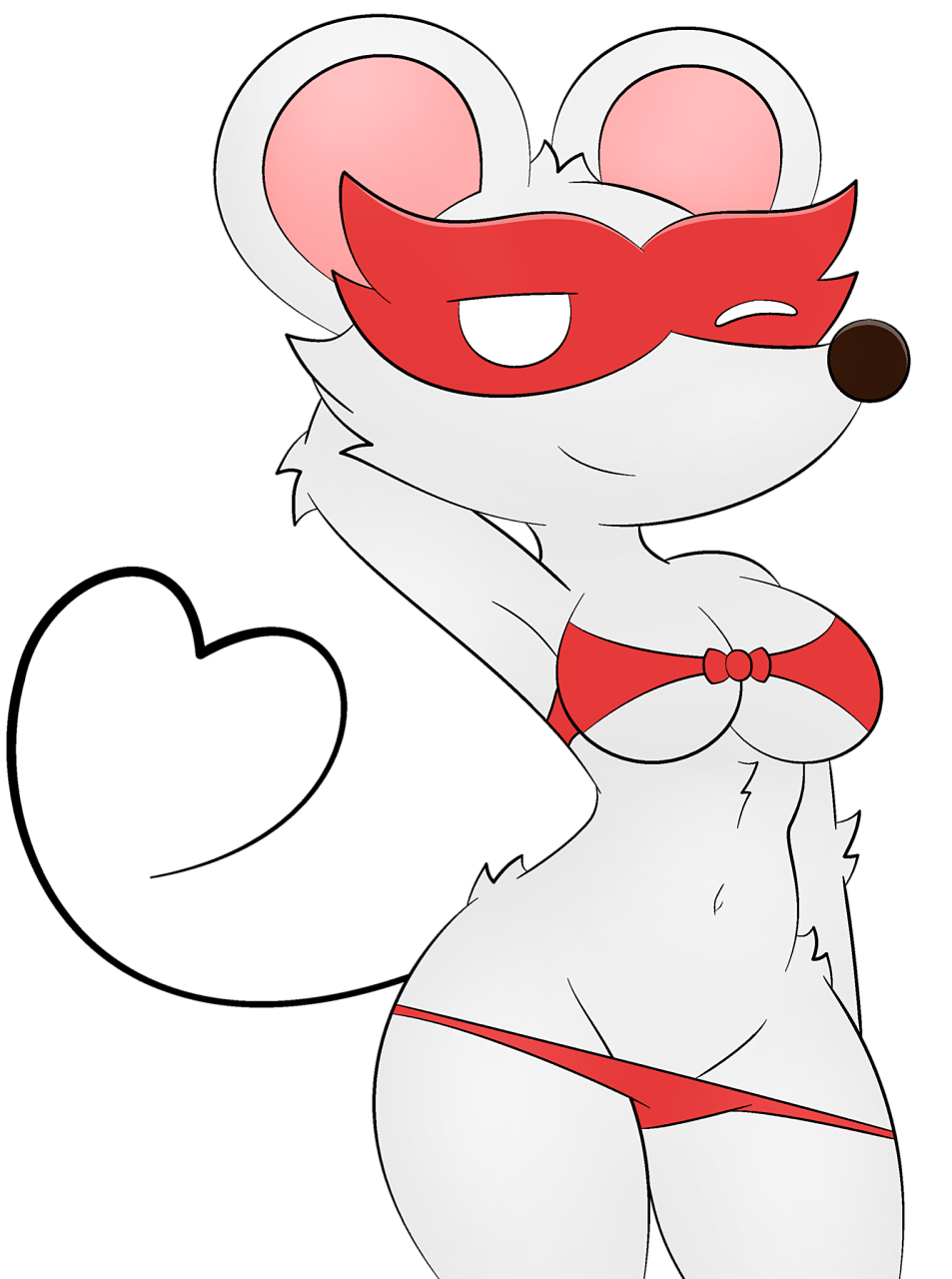 anthro armpits bikini female mario_(series) ms._mowz paper_mario paper_mario:_the_thousand-year_door solo wink zinzoa