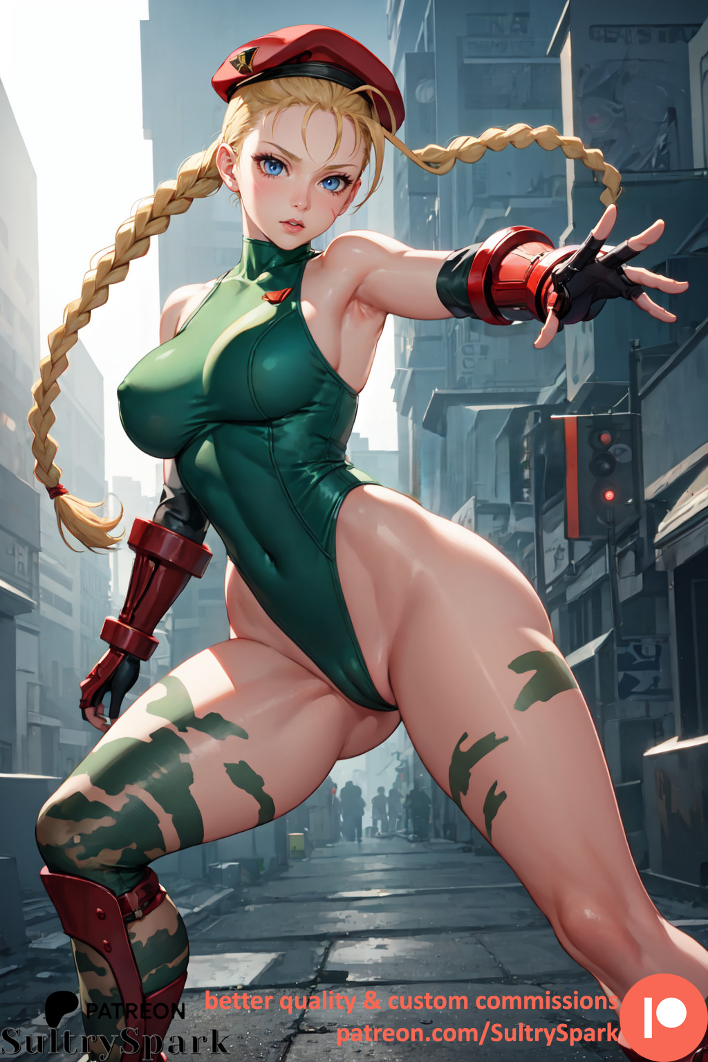 1girls ai_generated artist_name blonde_female blonde_hair blonde_hair_female blue_eyes breasts cameltoe cammy_white capcom commission female female_only green_outfit marvel_vs._capcom marvel_vs._capcom_2 namco_x_capcom patreon patreon_username solo solo_female street_fighter street_fighter_6 street_fighter_alpha_3 street_fighter_ii street_fighter_iv street_fighter_v street_fighter_x_tekken sultryspark thighs