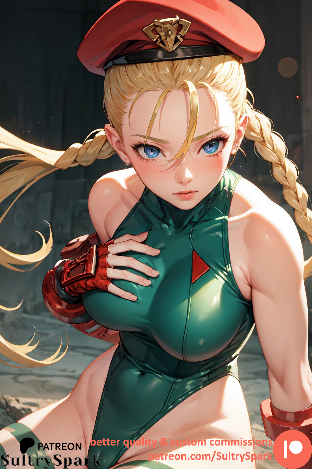 1girls ai_generated artist_name blonde_female blonde_hair blonde_hair_female blue_eyes breasts cameltoe cammy_white capcom commission female female_only green_outfit marvel_vs._capcom marvel_vs._capcom_2 namco_x_capcom patreon patreon_username solo solo_female street_fighter street_fighter_6 street_fighter_alpha_3 street_fighter_ii street_fighter_iv street_fighter_v street_fighter_x_tekken sultryspark thighs