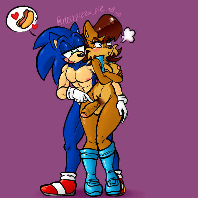 1:1 abs anthro balls blush breasts canid canine deerpizza_pie dickgirl duo eulipotyphlan foreskin fox futa_on_male futanari hedgehog intersex male mammal penis precum pubes sally_acorn sonic_(series) sonic_the_hedgehog uncircumcised uncut