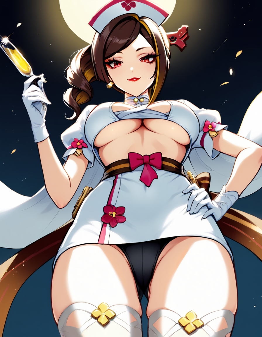 ai_generated black_panty chiori_(genshin_impact) genshin_impact non-web_source nurse