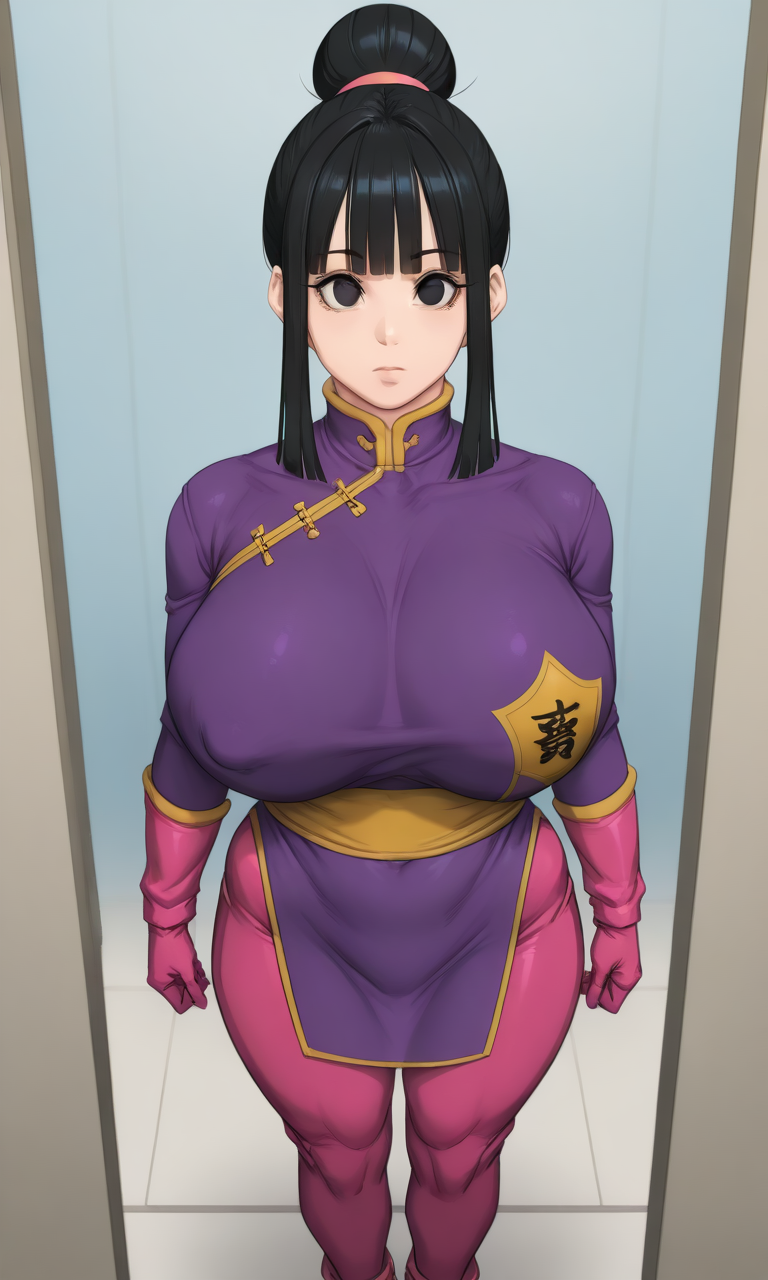 1girls ai ai_generated black_eyes black_hair brainwashed brainwashing chichi chinese_clothes chinese_clothing chinese_dress dragon_ball dragon_ball_z droneification dronification empty_eyes expressionless huge_breasts hypnosis identity_death long_gloves mature_female mental_transformation milf mind_control nipple_bulge nipples_visible_through_clothing opera_gloves pink_gloves pixai purple_dress standing tagme thick_thighs thighs utter_domination venus_body voluptuous voluptuous_female