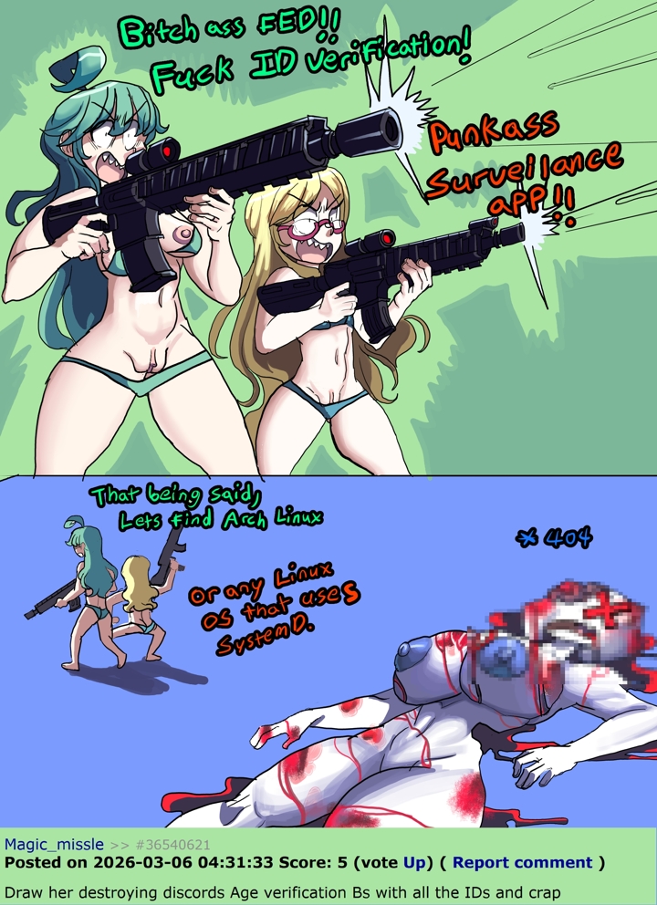 3girls, 404error, angry, ass, barefoot, bikini, blonde hair, blood, breasts, butt crack, censored, censored face, clothed female nude female, clyde (discord), completely nude, completely nude female, dead, death, dialogue, discord (app), female death, female only, gelbooru-tan, gore, gun, light blue bikini, linux, long hair, mr.sir 69, navel, nipples, pussy, pussy peek, rule 34 comment, rule 34-tan, self upload, shooting, teal hair, tits out, verification, violence