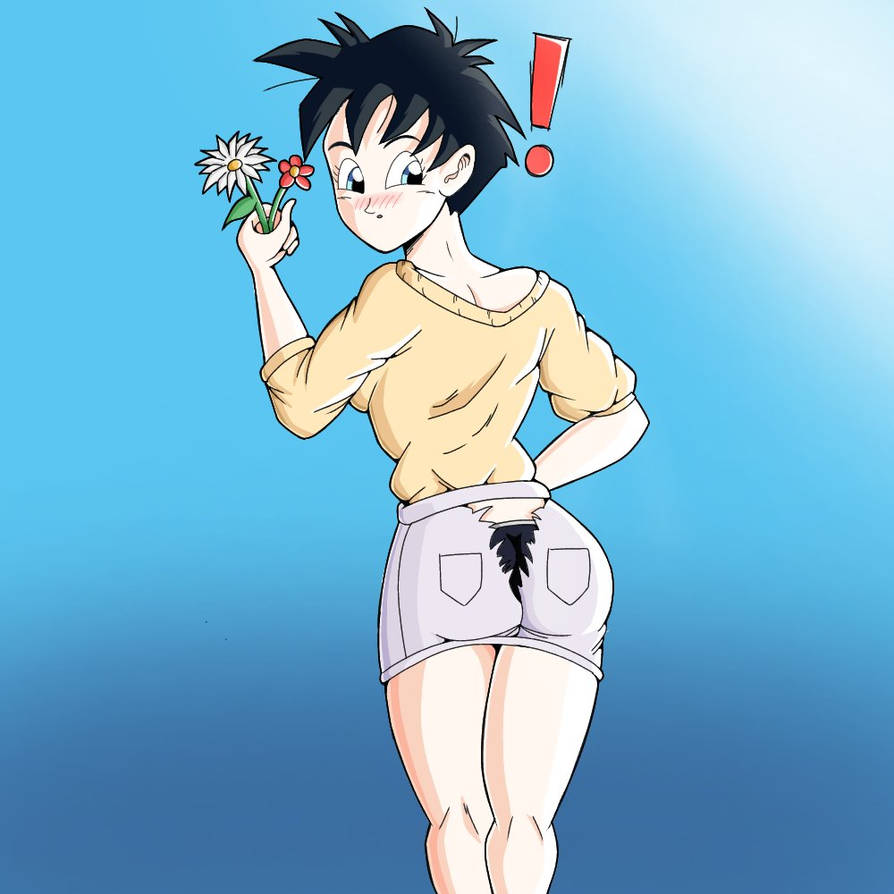 dragon_ball dragon_ball_z embarrassed euf high ripped_skirt schoolgirl teenager underwear videl wardrobe_malfunction