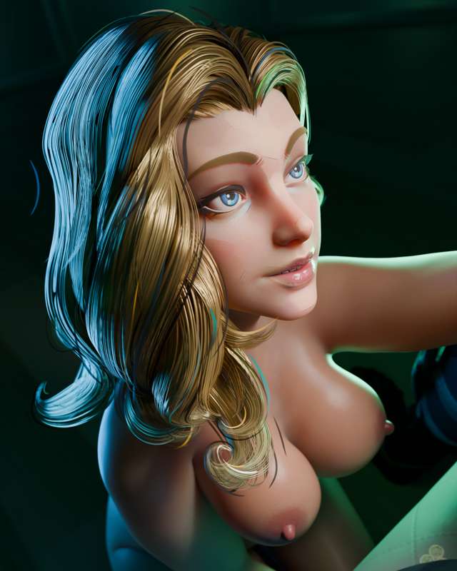 1girls, 3d, 3d (artwork), 3d model, 3d render, blonde hair, blue eyes, breasts, drill hair, fantastic four, fantastic four: first steps, female, female focus, female only, focus, francis brown, invisible woman, invisible woman (first steps), invisible woman (marvel rivals), large breasts, marvel, marvel comics, marvel rivals, short hair, solo, solo female, solo focus, sue richards, sue storm