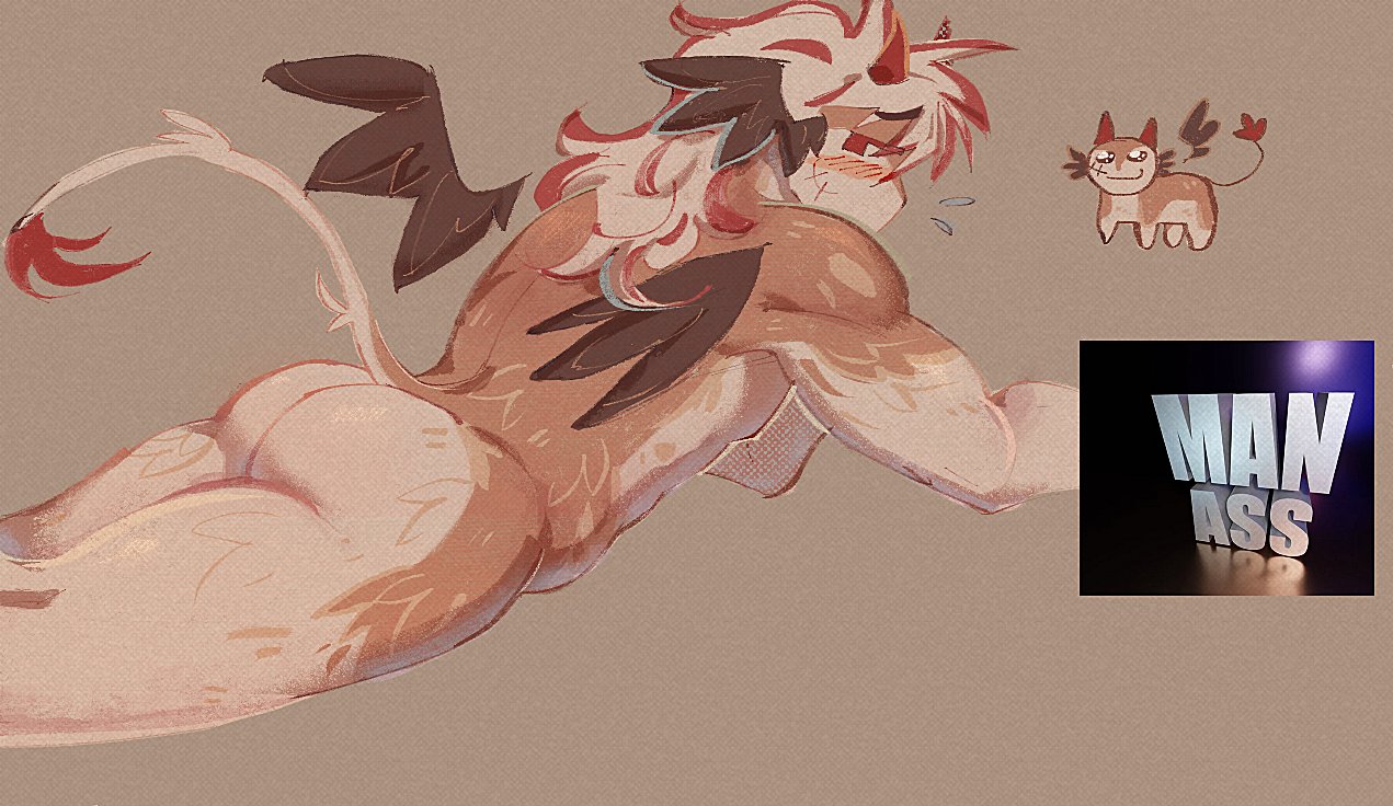 1anthro, ass, blush, elwiwi300, feathers, head wings, horns, phighting, roblox, roblox game, sword (phighting), tagme, tail, two-tone body, white hair, wings